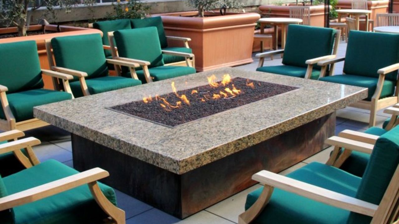 luxury fire pit table