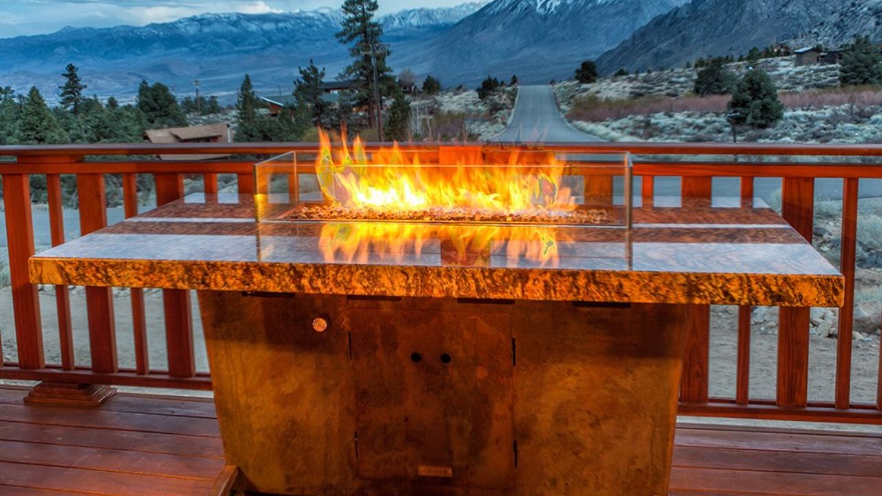 Luxury fire tables for resorts