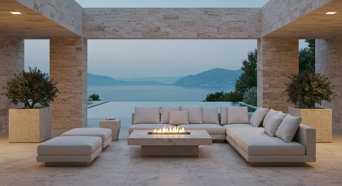 Montecito designer fire pit collections coastal contemporary style