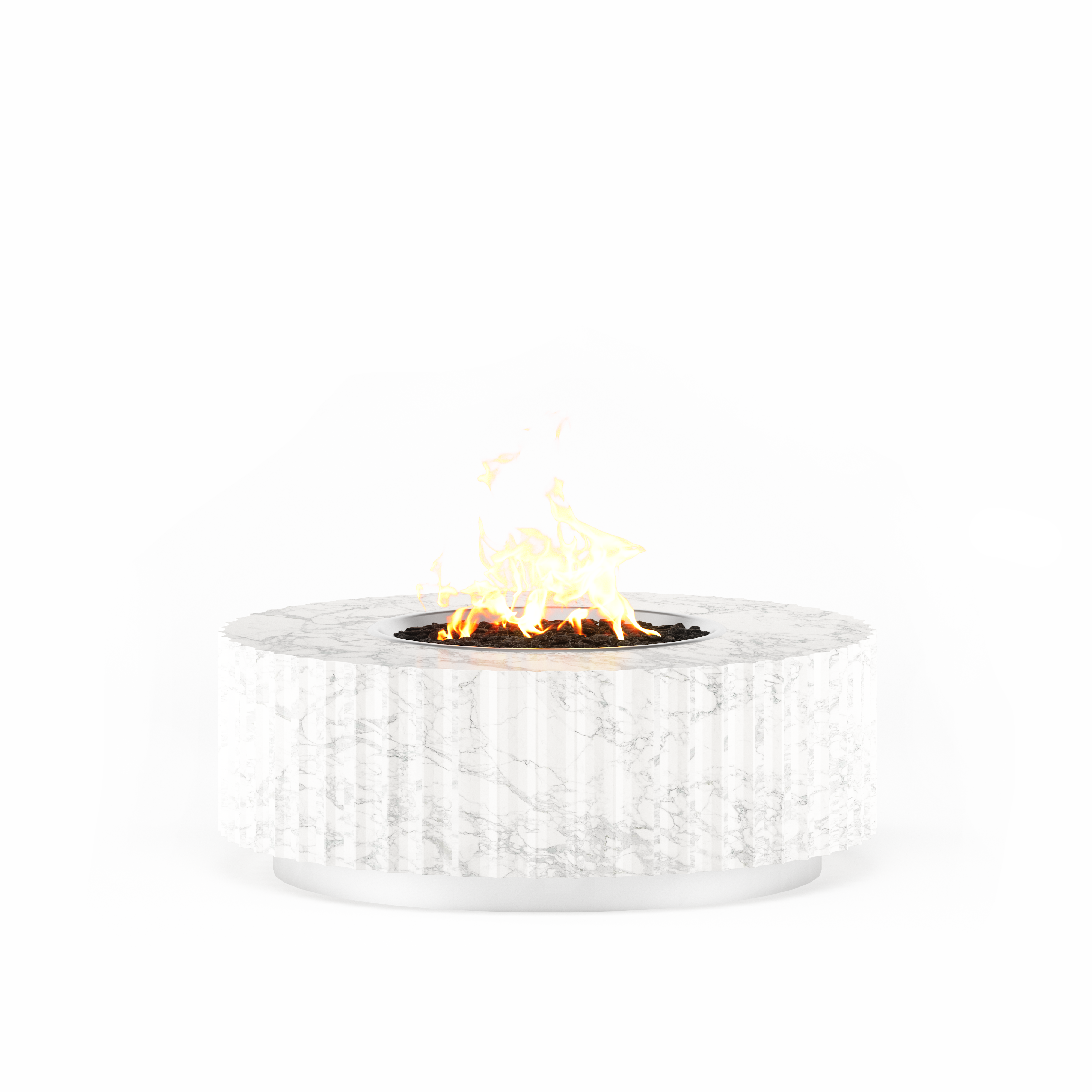 Mammoth Fluted Fire Table