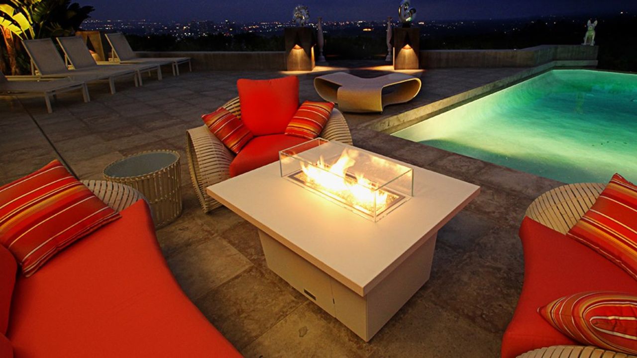 luxury in commercial fire tables