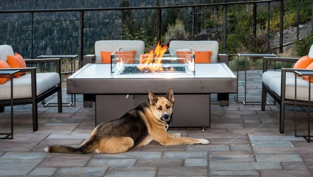 luxury fire table placement like in hotels