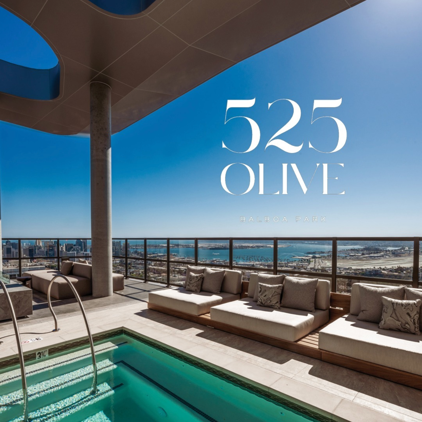 Cooke Famosa Fire Table at a new luxury San Diego Rooftop