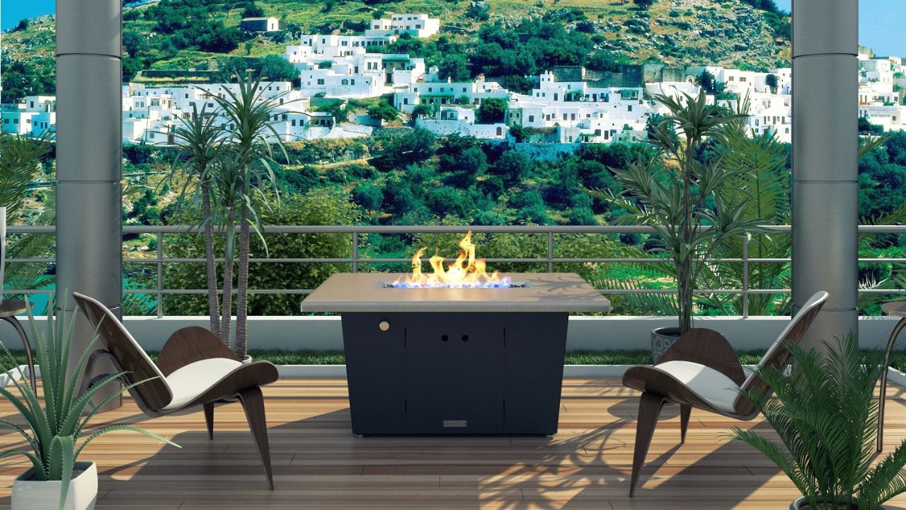 Selecting commercial fire tables for hospitality