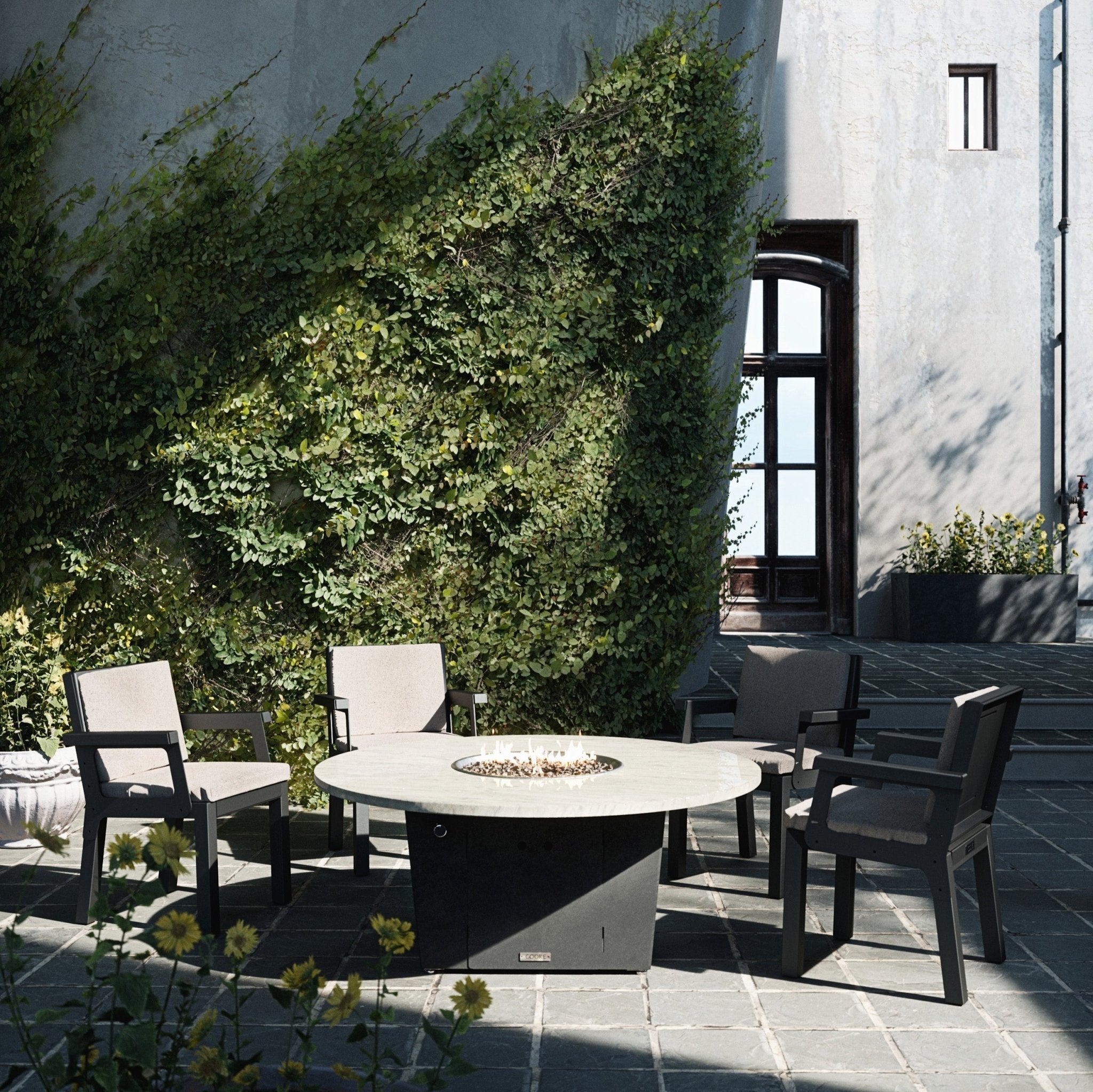 Newport Round Fire Table