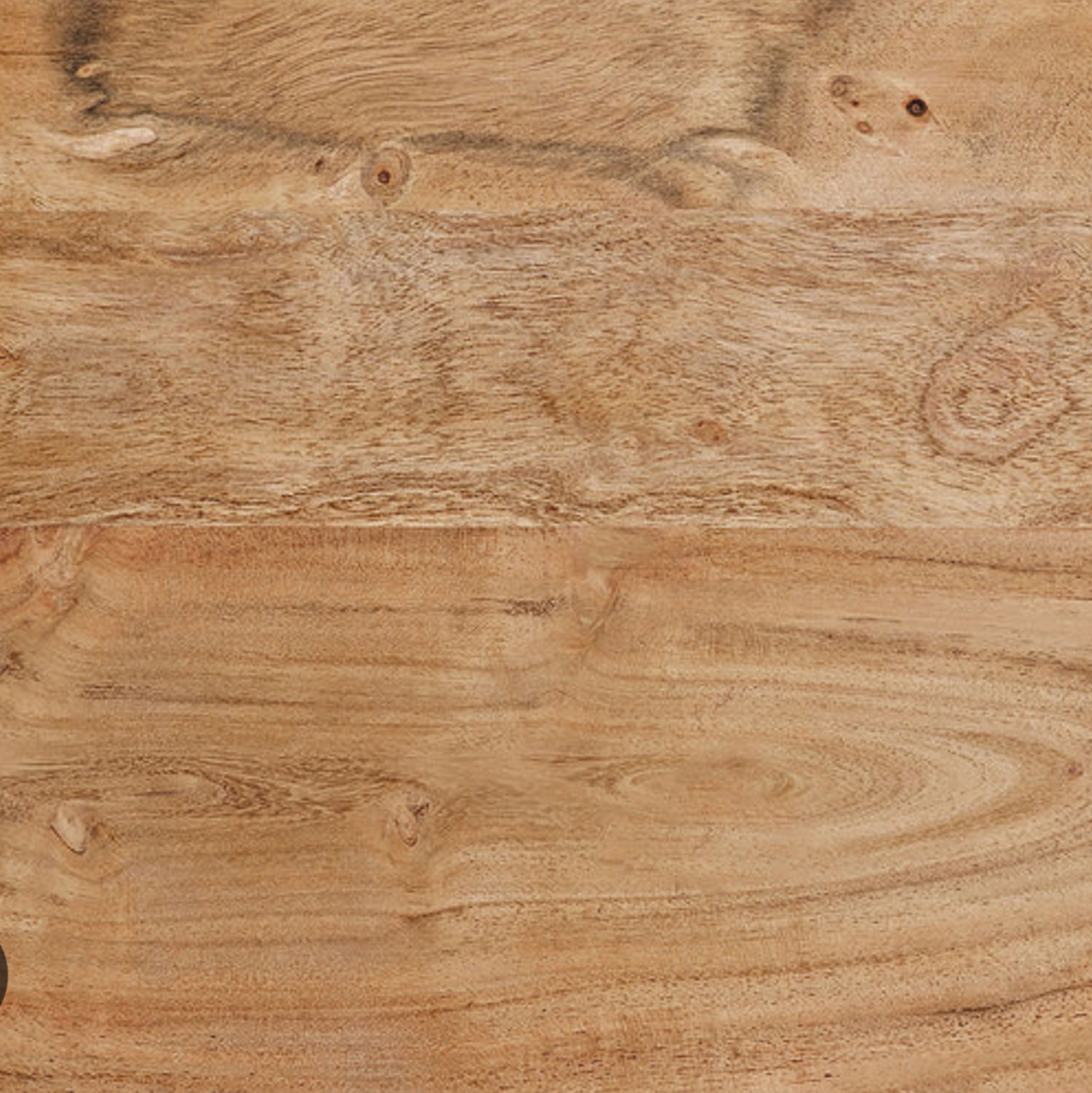Acacia wood swatch featuring warm golden-brown tones, natural grain patterns, and distinctive knots—ideal for durable, sustainable tabletops and custom finishes