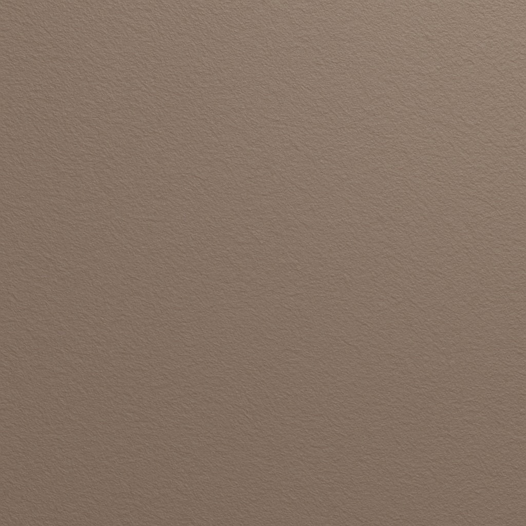 Taupe powder coat finish swatch with a warm, earthy tone and textured matte surface, ideal for metal components like stainless steel, aluminum, or custom alloys.