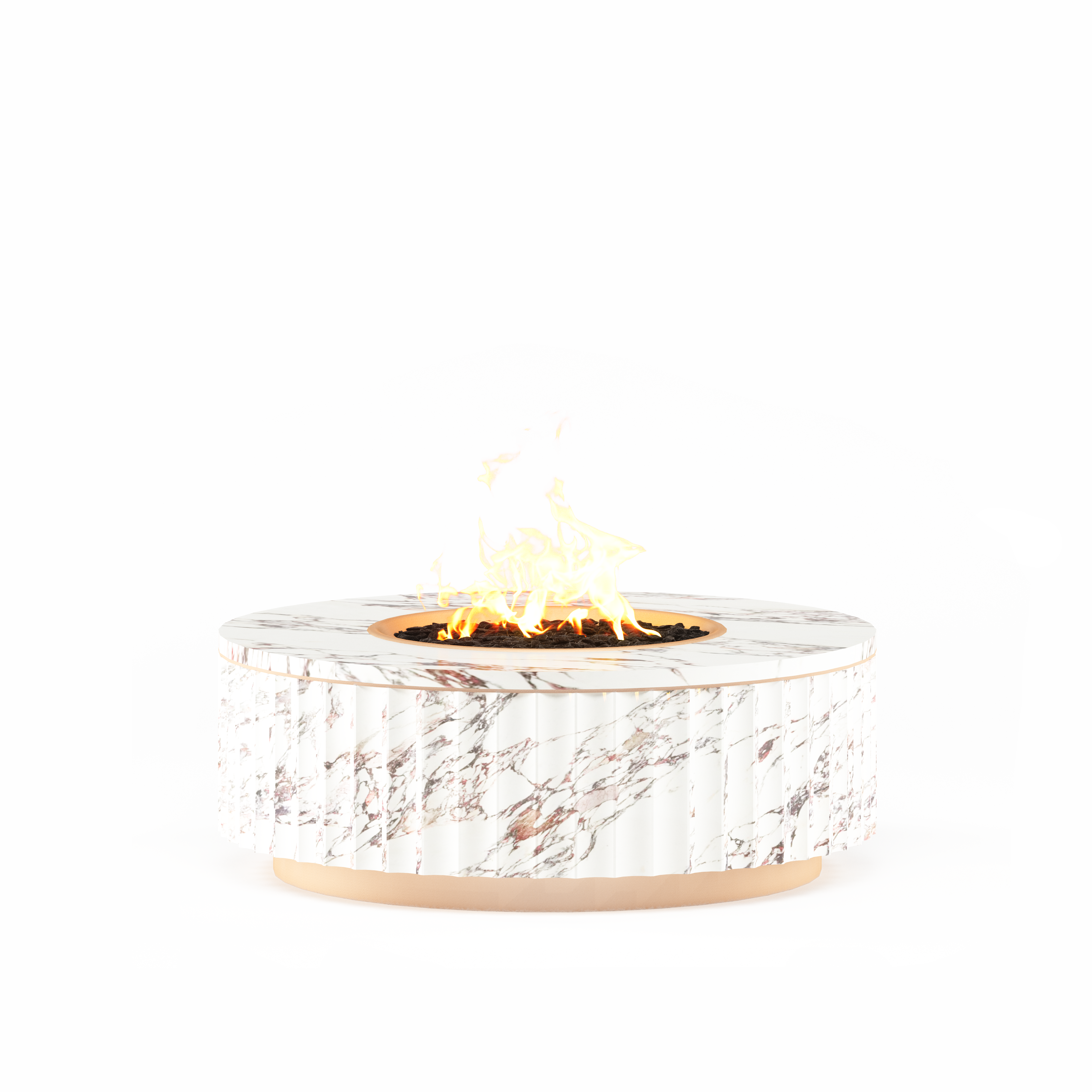 Mammoth Fluted Fire Table