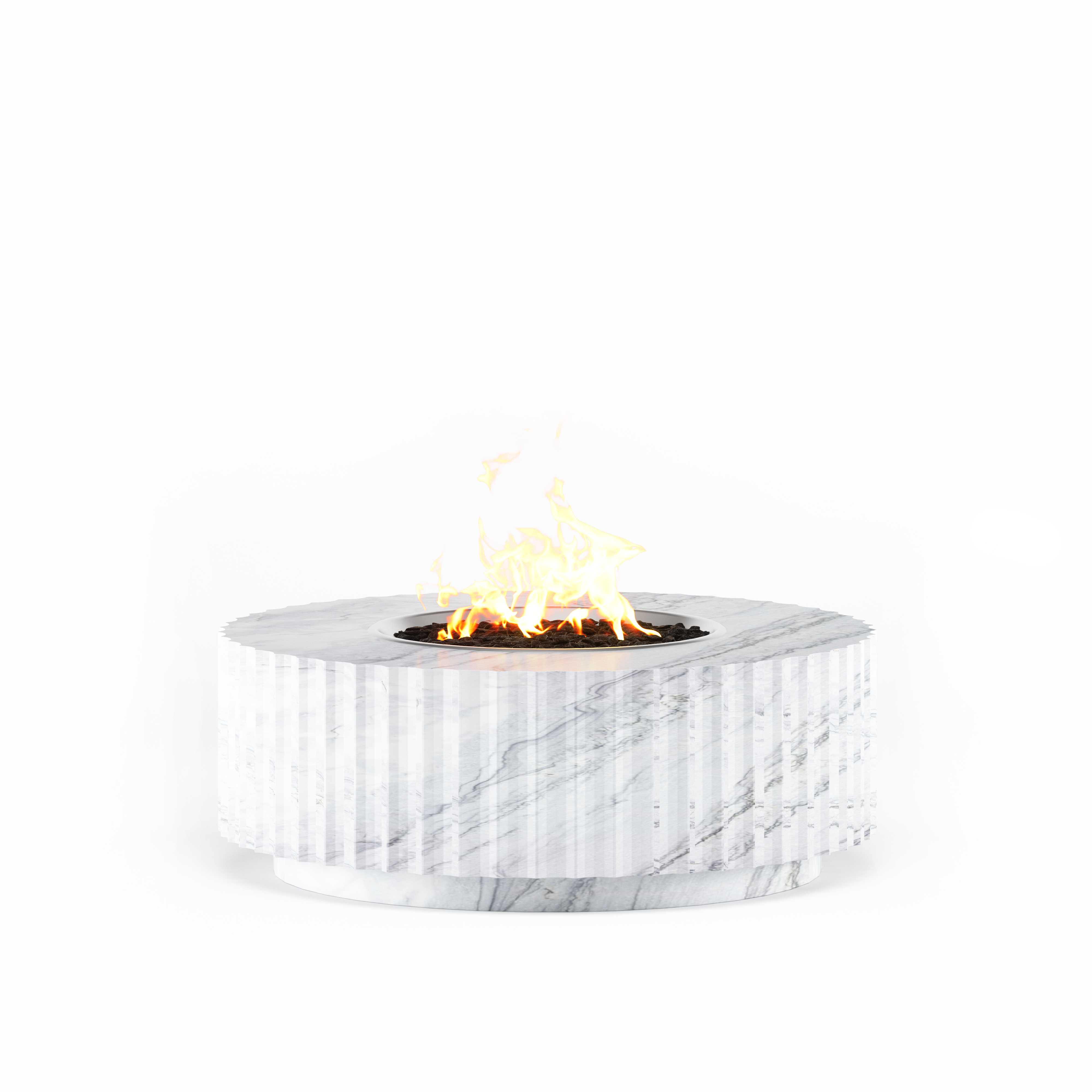 Mammoth Fluted Fire Table