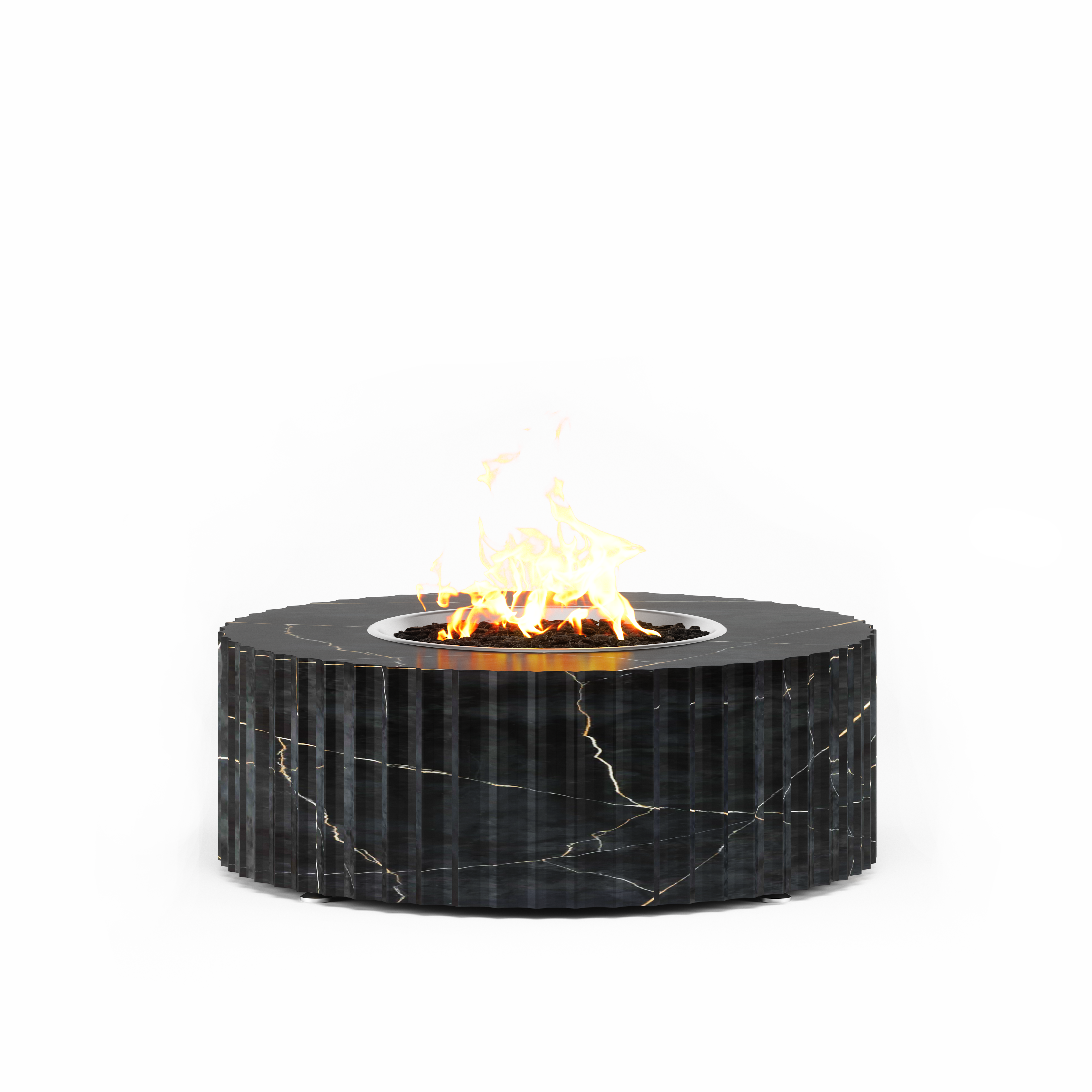 Mammoth Fluted Fire Table