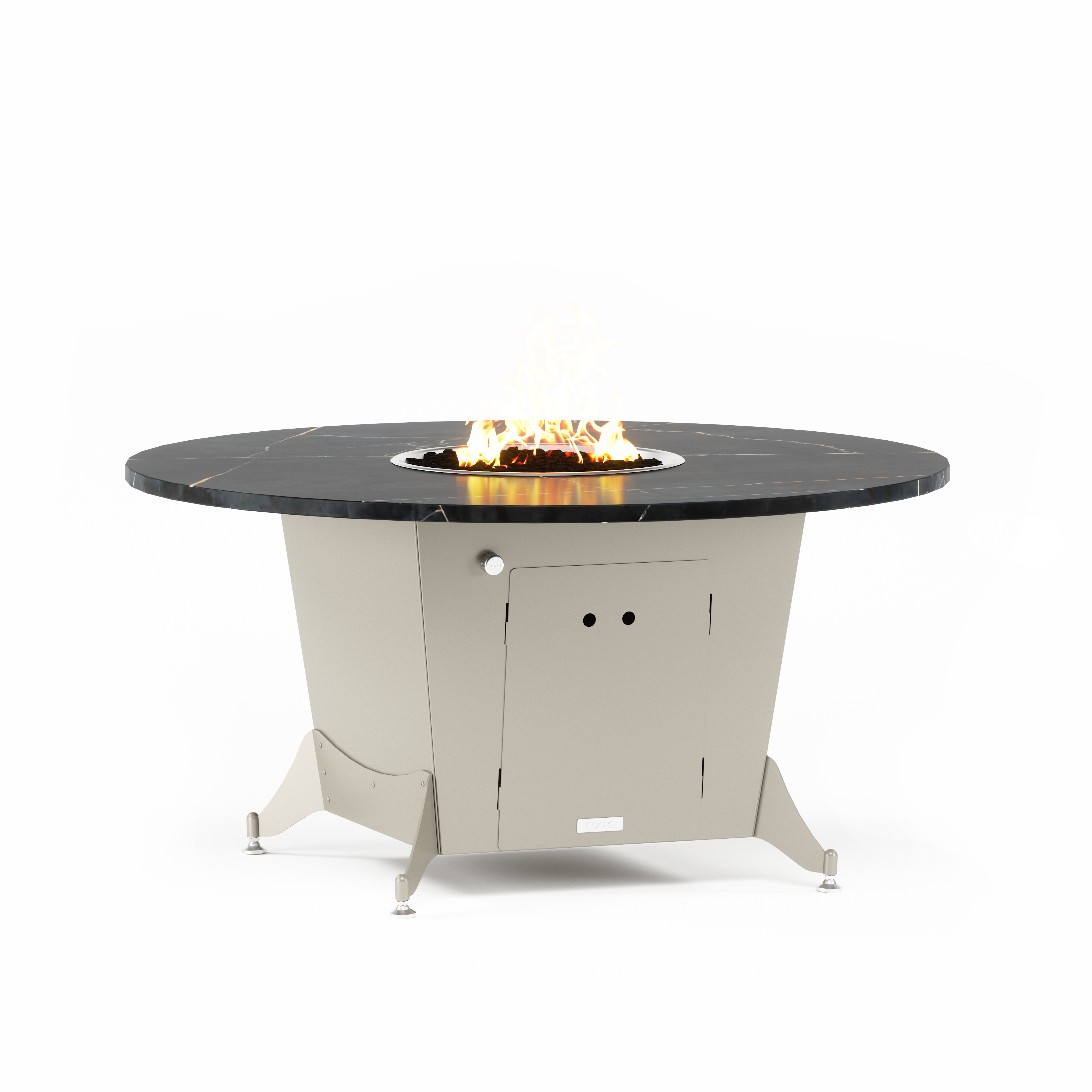 Newport Dining Round Fire Table