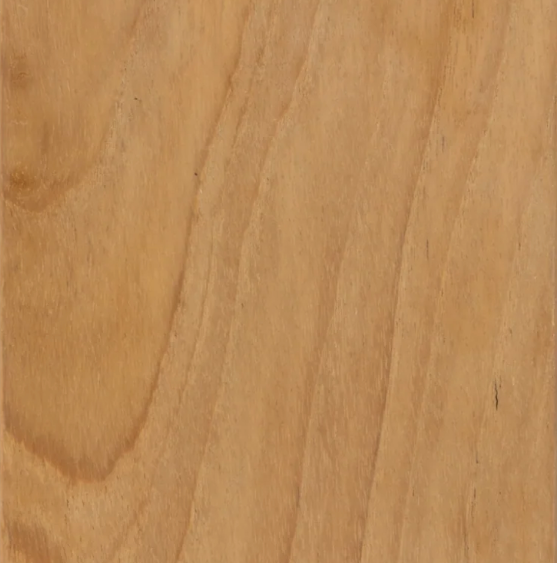 Teak wood swatch with golden honey tones and straight grain—perfect for weather-resistant, high-end outdoor furniture and custom woodwork.