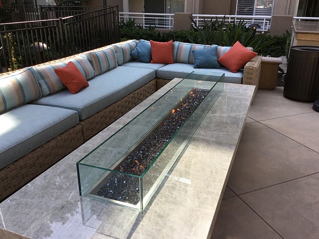 Commercial Residential Montecito Large Fire Pit Table